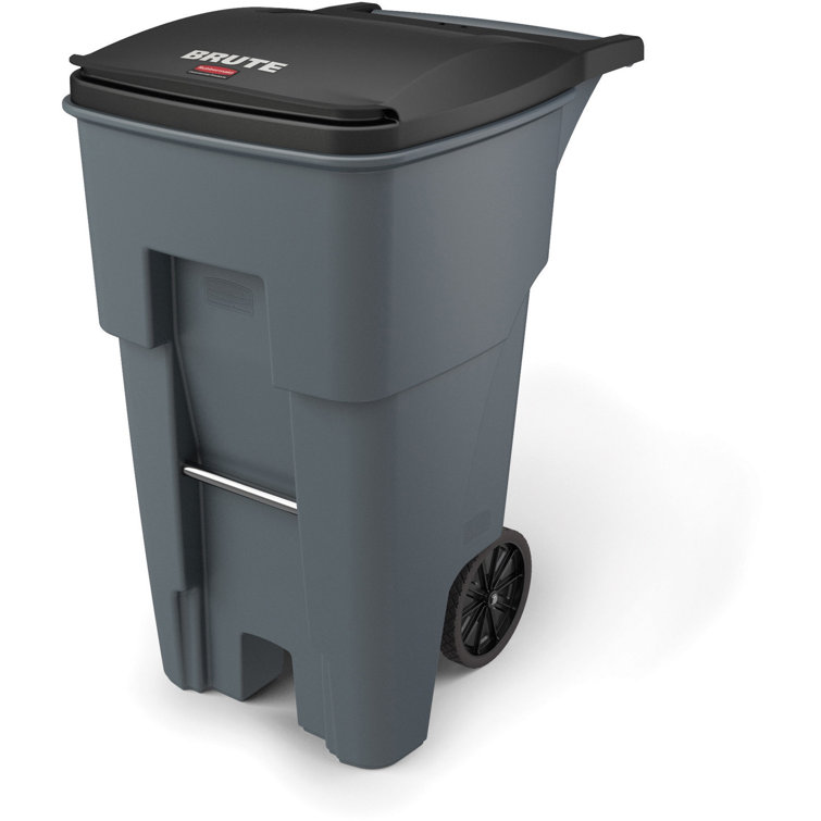 Rubbermaid Big Wheel Roll Out Container 65 Gallon Curbside Trash